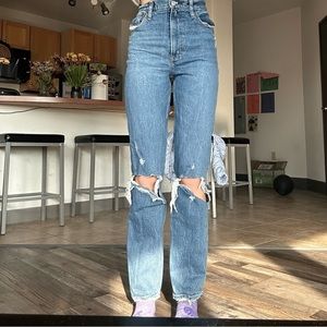 Ripped Abercrombie jeans